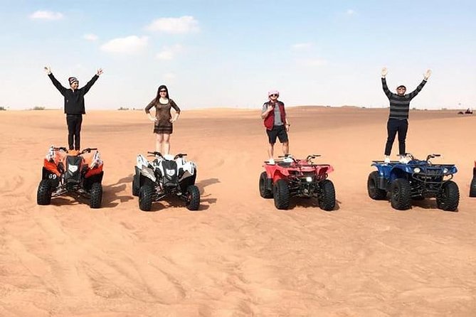 4x4 Deluxe Desert Safari Dubai with Camel Riding - Hotel pickup starts the six-hour schedule