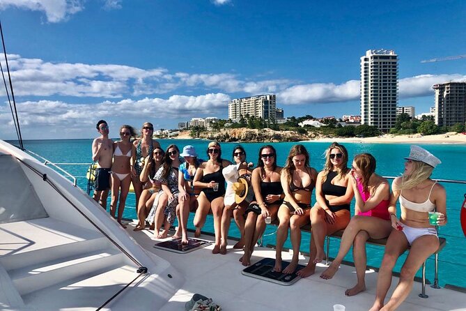 5 Hour Luxury Catamaran Day Sail in Sint Maarten on The Phoenix - Maho Beach is a plane-watching stop, not a beach stop