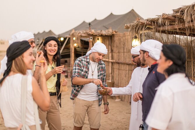 Al Marmoom Oasis Luxury Tent with Bedouin Dinner - Arabic coffee, dates, and a short camel ride