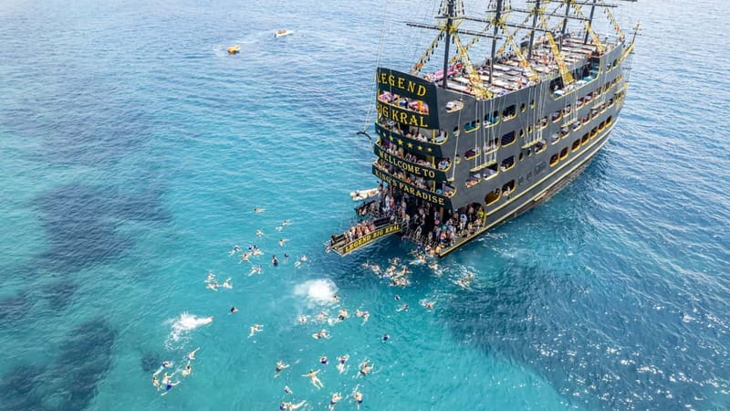 Alanya: All Inclusive Luxury Boat Trip & Free Time in Alanya - First swim near Ulaş Beach