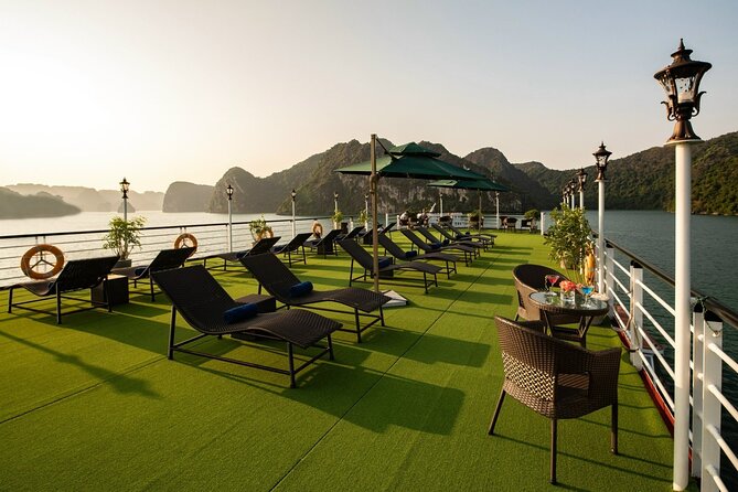 All-Inclusive 2 Day/1 Night Halong Luxury Cruise, Meals, Cave, Kayaking,Swimming - A one-night Ha Long Bay cruise for about $50