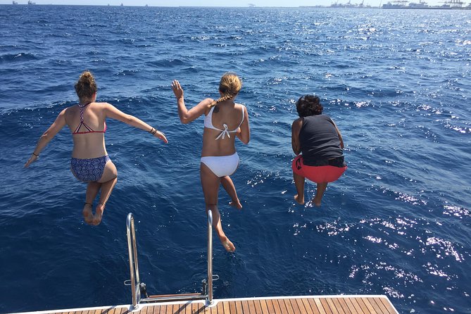 Amazing 2 hour Exclusive Sunset Cruise from Barcelona - Leaving Port Vell among Barcelona’s big boats