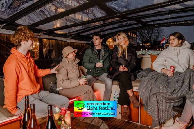Amsterdam Light Festival: Cruise Unlimited Drinks & Bite option - Boarding at Prins Hendrikkade 33A