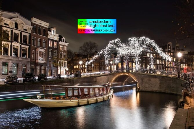 Amsterdam Light Festival: Cruise Unlimited Drinks & Bite option - ARTIS and the eastern city center