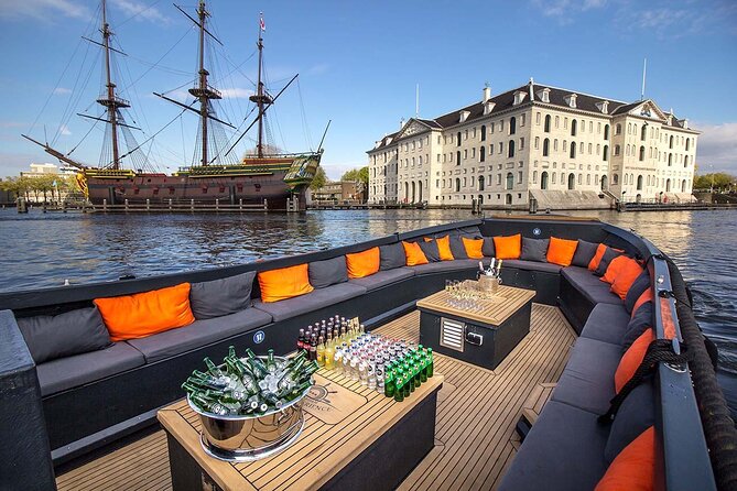 Amsterdam Luxury Canal Cruise + Unlimited Drinks & Bites option - Rijksmuseum and Spiegelgracht views