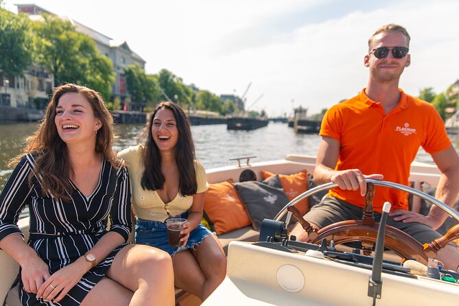 Amsterdam Luxury Canal Cruise + Unlimited Drinks & Bites option - Leidseplein, Bloemenmarkt, and the canal belt