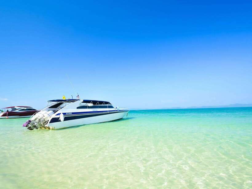 Ao Nang: Premium 4 Islands Snorkeling Tour by Speedboat - Walking Thale Waek at low tide