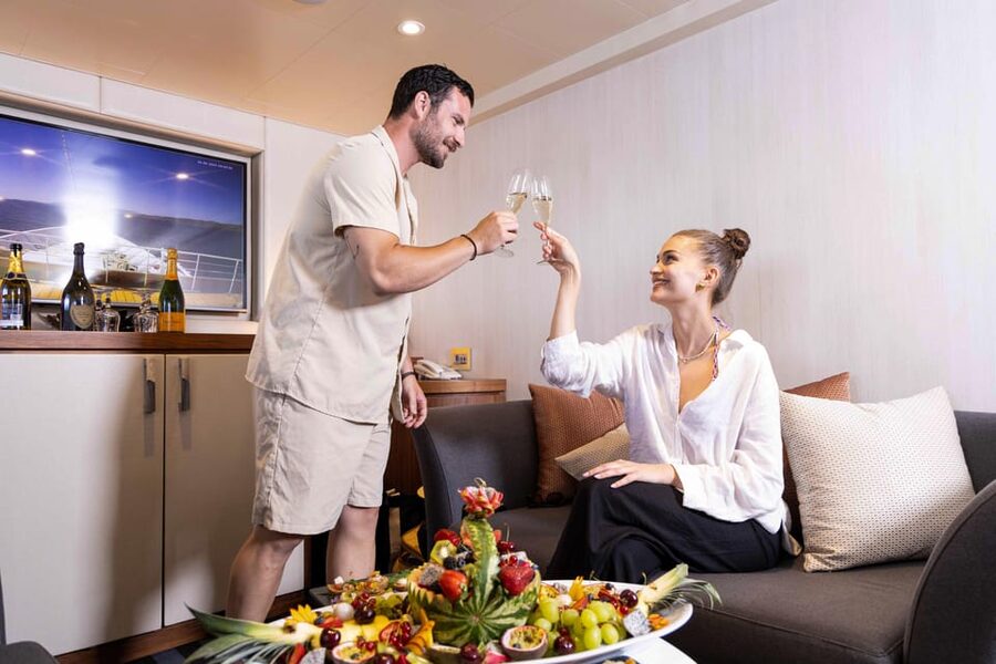 Athens: Saronic Islands Cruise with VIP Area Seating & Lunch - Leaving Athens aboard a 70-meter ship