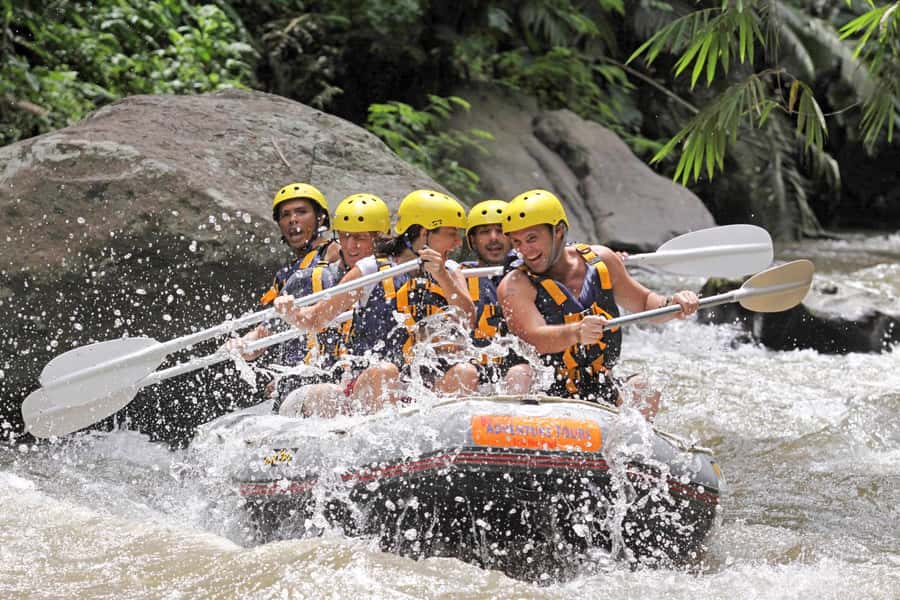 Bali: Ayung River Premium White Water Rafting with Lunch - Jungle scenery and the quieter side of rafting