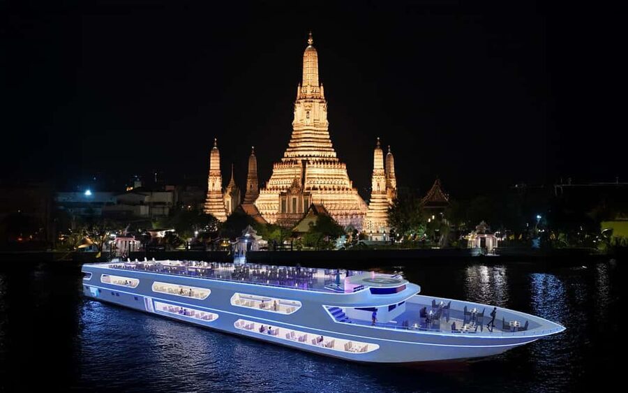 Bangkok: Luxury White Sunset or Dinner Cruise with Beer - Two ways to see Bangkok from the water