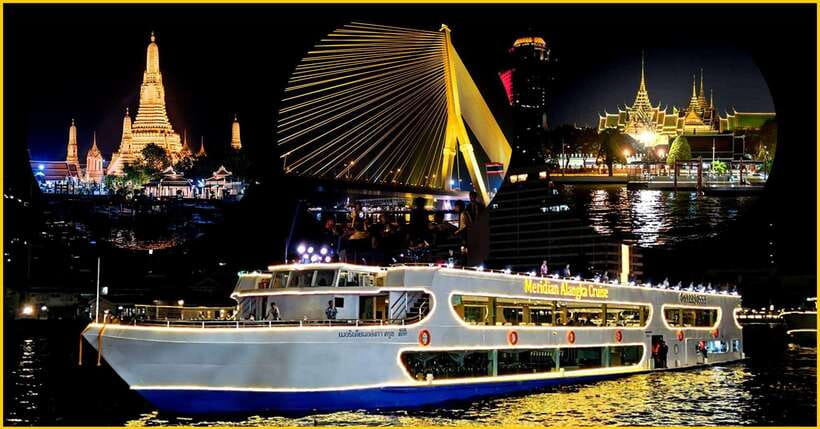 Bangkok: Noah 6 Stars Luxury Chaophraya River Dinner Cruise - What the $35 price really covers