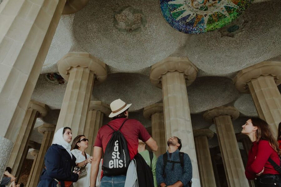 Barcelona: Exclusive Park Güell Private Guided Tour - Doric Columns and Vaulted Walkways
