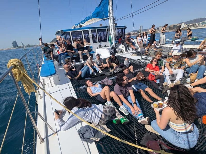 Barcelona: Luxury Catamaran Sunset Cruise - The swim stop, snorkeling, and paddleboard