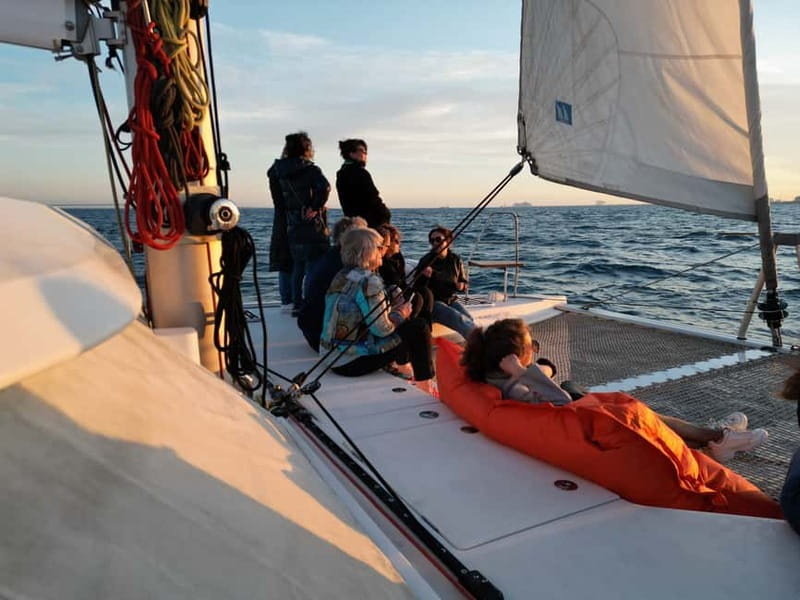 Barcelona: Luxury Catamaran Sunset Cruise - Sailing along Barcelona’s shore