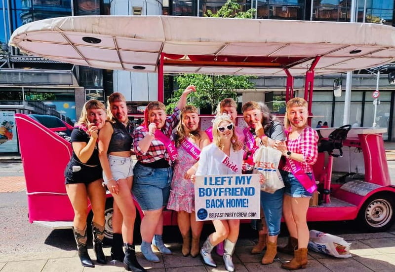 Belfast: Luxury Pink Hen Party Bike Tour (BYOB) - Music, karaoke, and the extra-cost add-ons