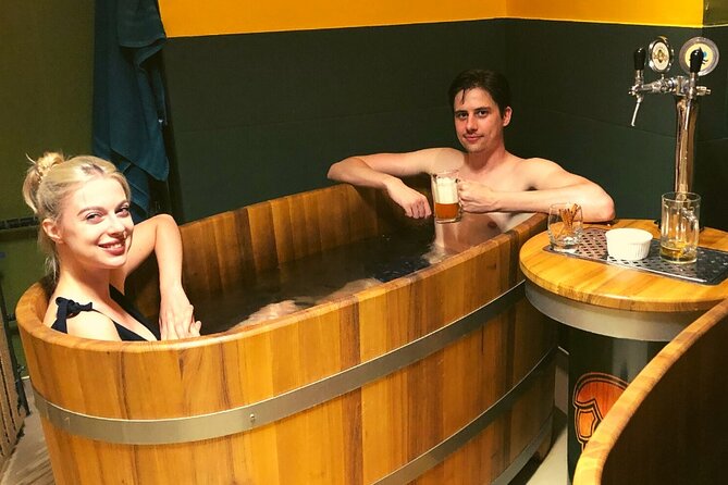 Budapest Exclusive Thermal Spa LUKACS LUXURIOUS PRIVATE BEER BATH - The beer, snacks, and water