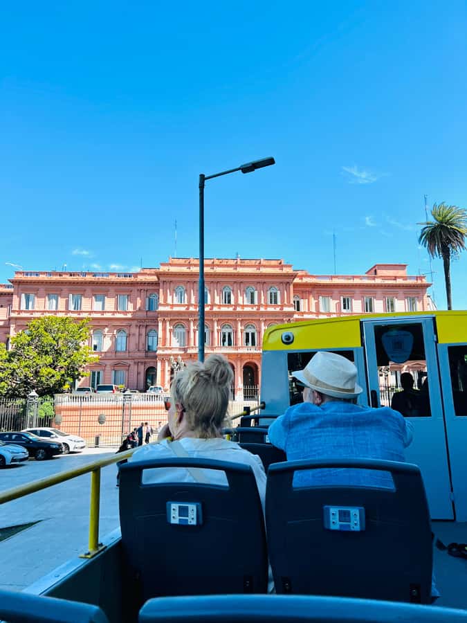 Buenos Aires Hop-On Hop-Off Bus and Exclusive Benefits - Plaza de Mayo, the Obelisk, and central Buenos Aires