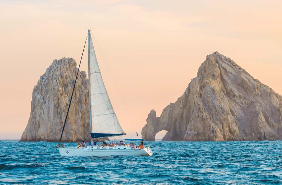 Cabo Luxury Sunset Sailing Adventure with Open Bar - The Cabo route, from open water to El Arco