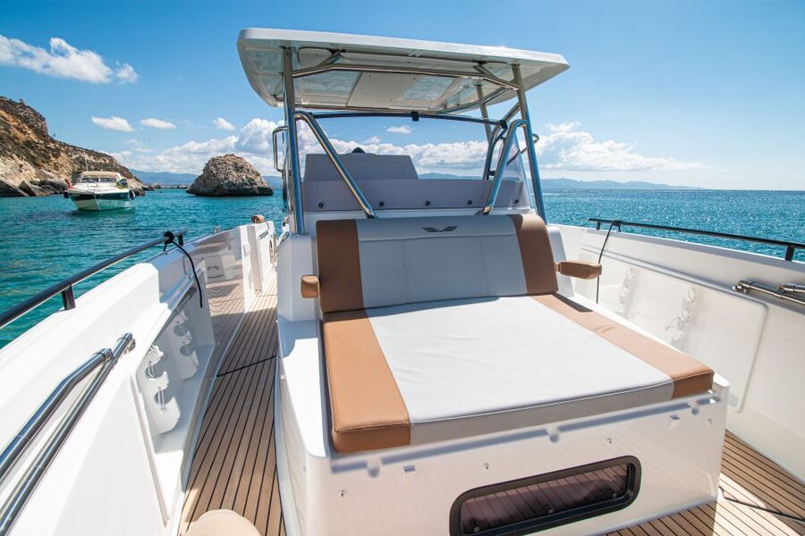 Cagliari: Luxury Motorboat Tour with 3 Swim Stops & Wine - Cala Mosca: the first chance to swim