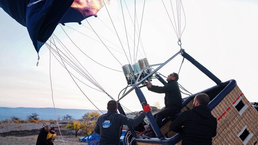 Cappadocia: Balloon Sunrise Flight Economic-Premium Options - Watching the balloons prepare before sunrise