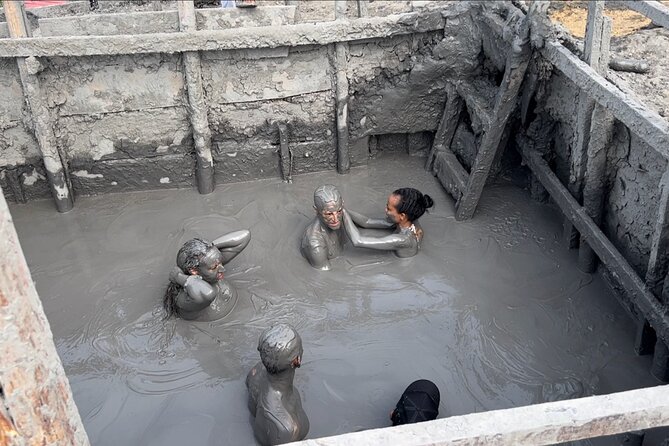 Cartagena Mud Volcano Tour — VIP Exclusive Crowd-Free Access! - Climbing to the warm mud pool