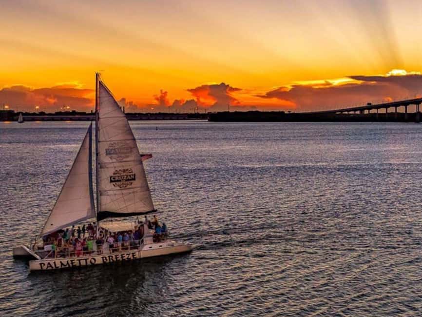 Charleston Harbor Sunset Cruise with Music & Onboard Bar - Starting at Shem Creek