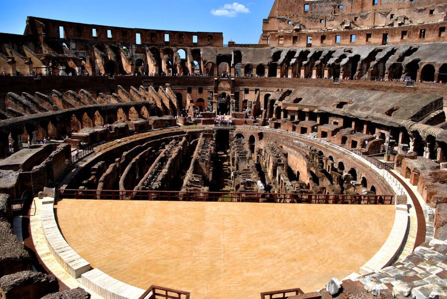 Colosseum: Semi Private Tour with VIP Arena Access - The Arena floor and the view below
