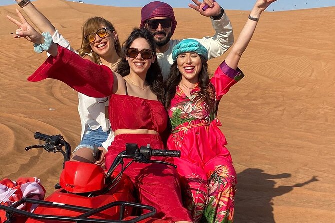 Combo:Deluxe Desert Safari with dinner + ATV self-drive/Quad Bike - Dinner with a live barbecue station