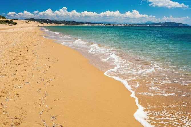 DAY TRIP - Exclusive Sailing Adventure - CORFU / PAXOS - Issos Beach and the first minutes aboard