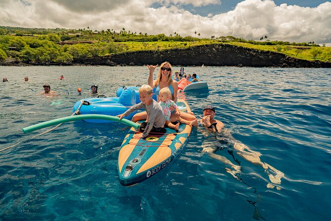 Deluxe Snorkel & Dolphin Watch Aboard a Luxury Catamaran from Kailua-Kona - Boarding at Kailua Pier before the Kona coast cruise