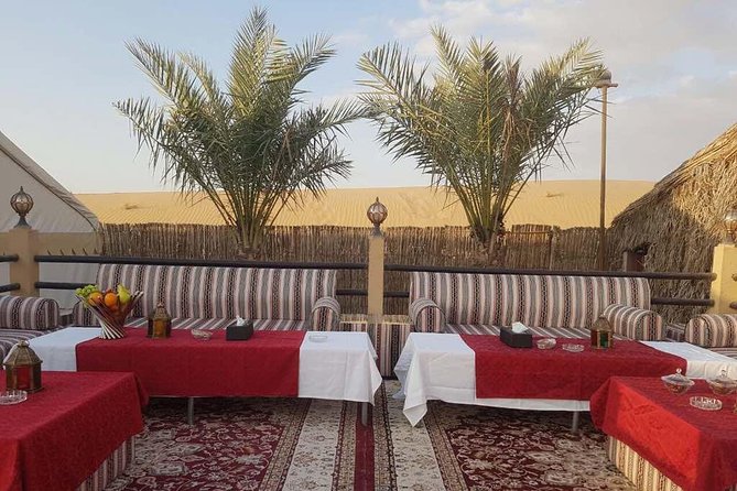 Dubai Desert Safari evening with VIP Treat , BBQ Buffet and Exciting Liveshows - Dune bashing across the sand