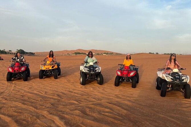 Dubai Evening Safari With Quad Biking VIP BBQ 10 Show Camel Ride - The drive to Lahbab and the red sands