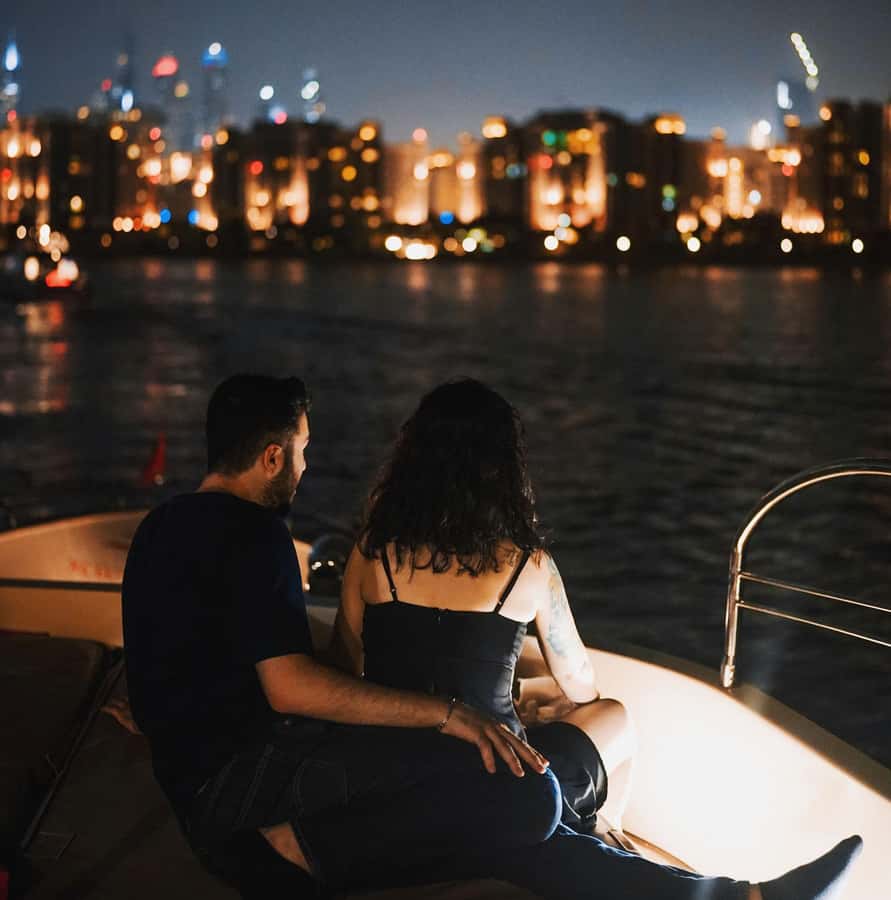 Dubai Harbor: Luxury Yacht Tour with BBQ Options - BBQ dining, drinks, and the evening mood