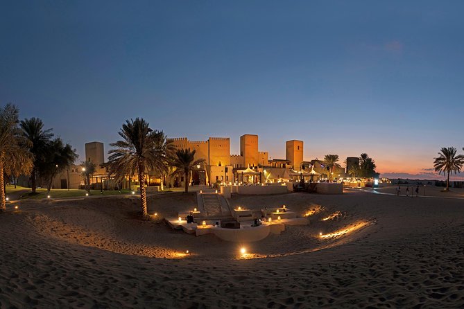 Dubai: Luxury Desert Fortress Dinner, Camel Ride & Live Shows - What dinner really includes