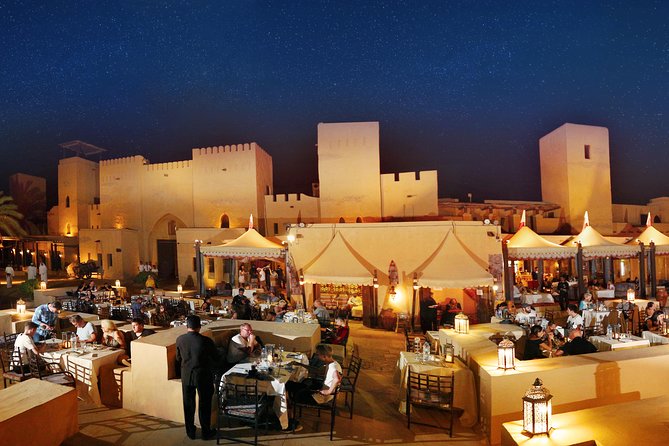 Dubai: Luxury Desert Fortress Dinner, Camel Ride & Live Shows - Coffee, dates, rose water, and frankincense