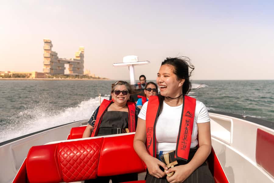 Dubai Marina: 1-Hour Luxury Sightseeing Speedboat Tour - Skydive Dubai and the open-water rush