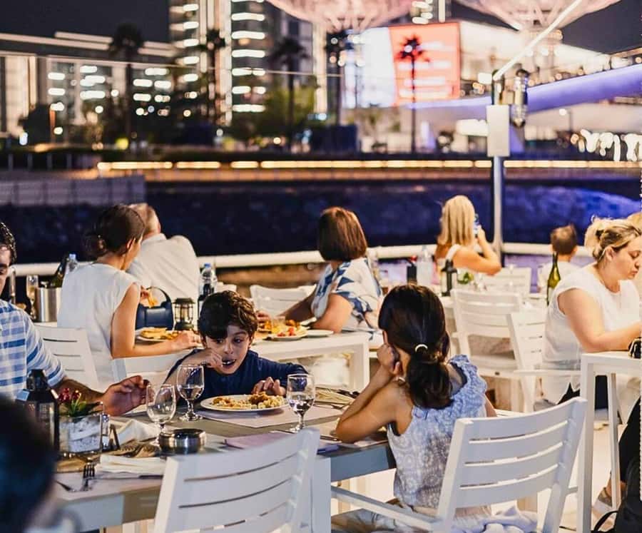 Dubai: Marina Premium Dinner Cruise with Unlimited Drinks - Dubai Marina at night, seen from the water
