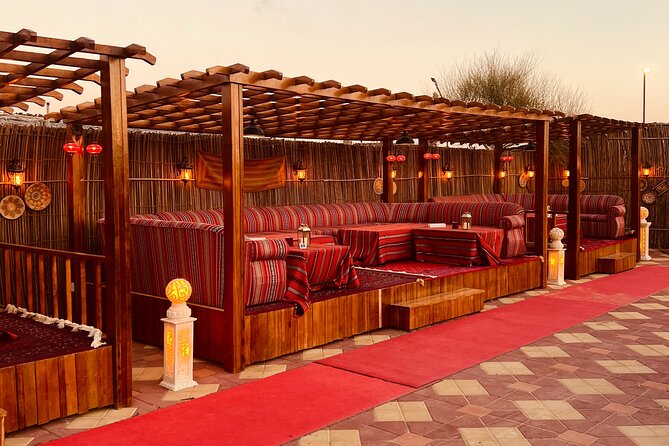 Dubai Premium Desert Safari Red Duns Camel sandbord & Premium BBQ - What the $37.96 price really covers