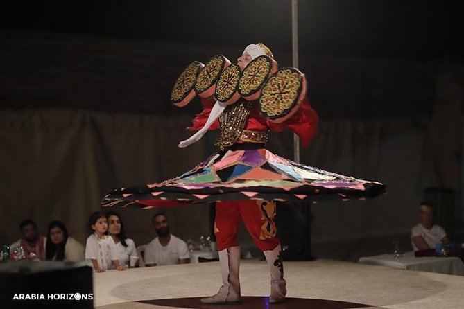 Dubai Premium Desert Safari with Live shows & Gourmet Dinner - Belly dance, Tanura, and fire performances