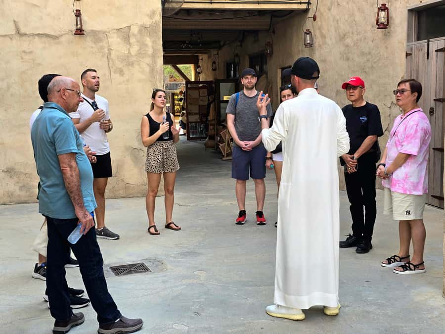 Dubai: Premium Old Town, Street Food, Souks & Boat Ride Tour - Crossing the creek by abra