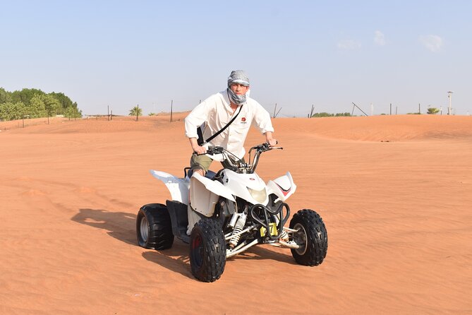 Dubai Premium Red Dunes Safari, Quad Bike, Camels & BBQ - Thirty minutes on an ATV