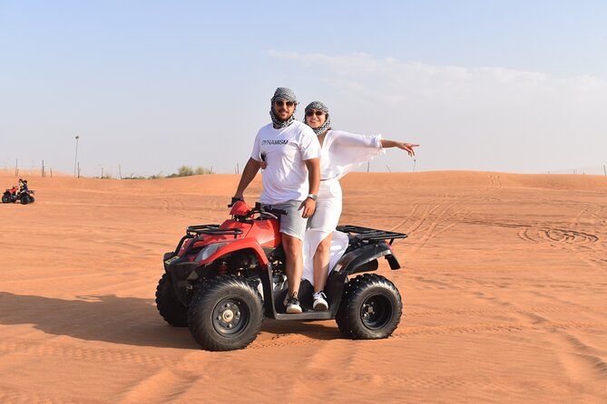 Dubai Premium Red Dunes Safari, Quad Bike, Camels & BBQ - Camel riding adds a slower desert moment