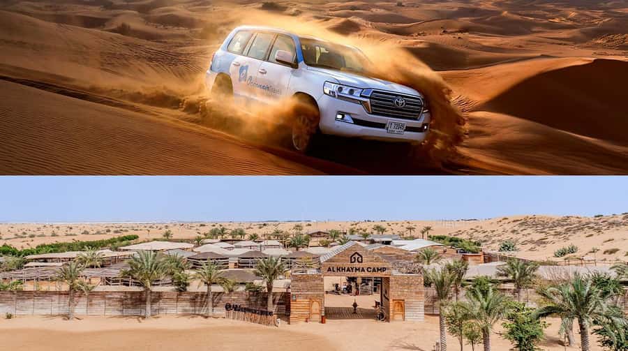 Dubai: Premium Safari, Camel Ride & Al Khayma Camp 3-Buffets - Pickup from Dubai, Sharjah, or Ajman