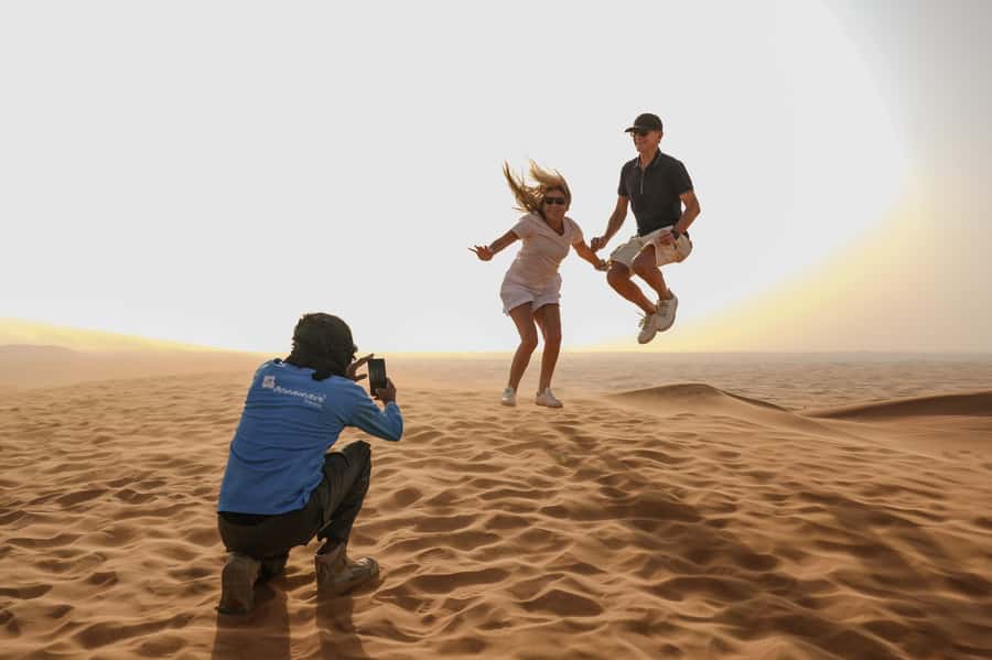 Dubai: Premium Safari, Camel Ride & Al Khayma Camp 3-Buffets - Fire, horse, camel, and Yola performances