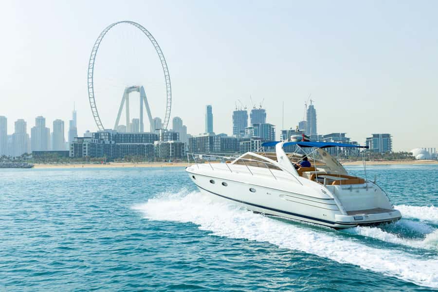 Dubai: Private Luxury Everest Yacht Cruise from Dubai Marina - What you see from Dubai Marina to Burj Al Arab