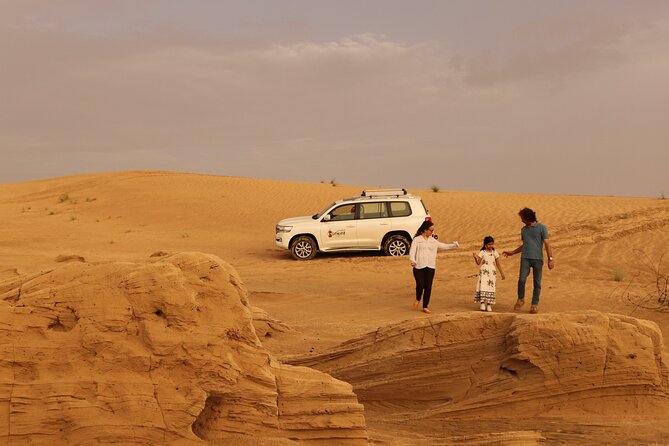 Dubai Private Premium Desert Safari with BBQ Dinner in 4WD - From Dubai hotel to open desert by 4WD
