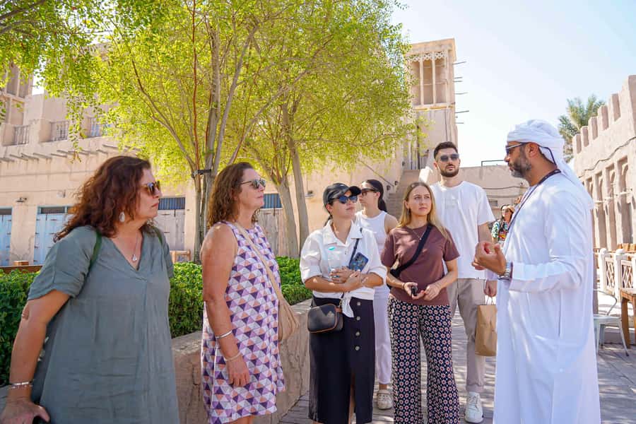 Dubai Private Top Attractions, Premium Vehicle & Street Food - Burj Khalifa from the outside