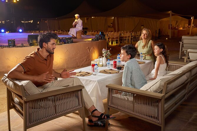 Dubai Private VIP Desert Dinner and Live Entertainment Show - Comparing Gold and Platinum seating