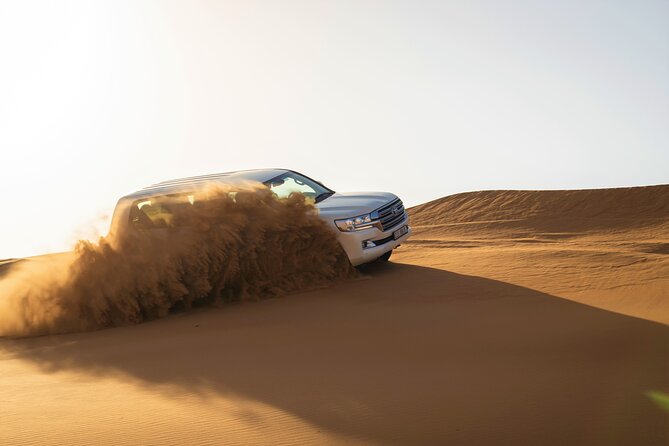 Dubai Red Dunes with Sandboarding, Camel Ride, Falcon & VIP Camp - A brief camel ride at twilight