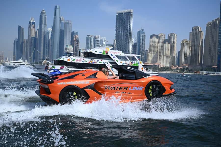 Dubai: Splash & Thrill | 20min Jet Car DXB Harbour - A sports car that leaves the road behind